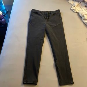 Black skinny jeans with a super stretch high waistband.